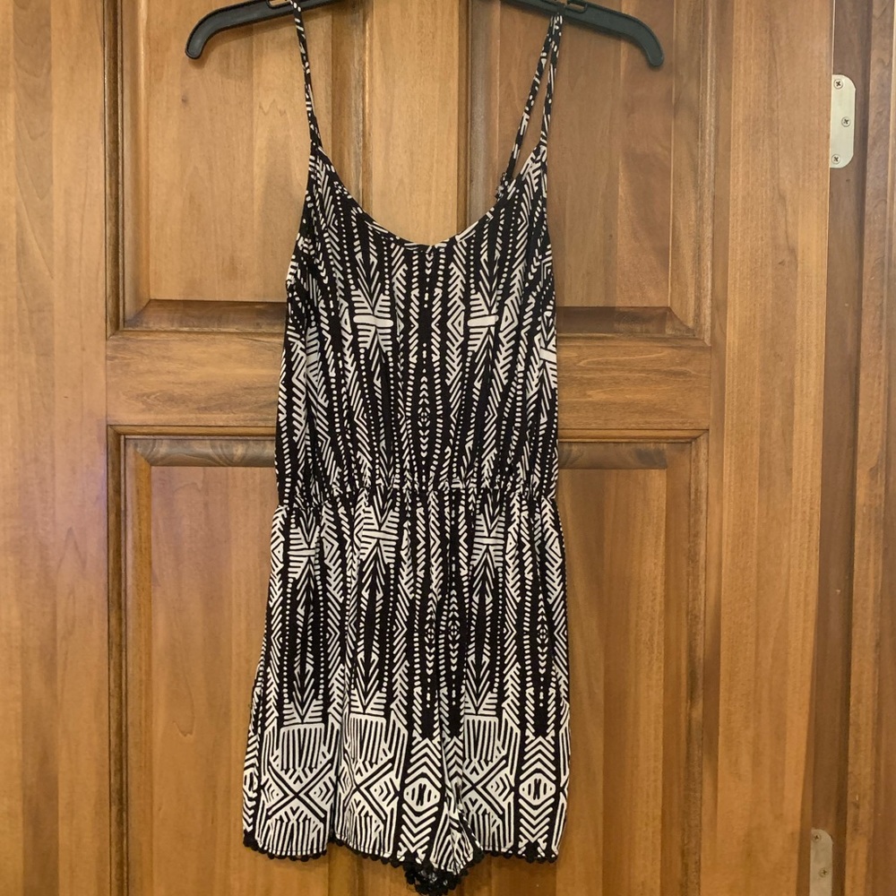 Black and White Romper